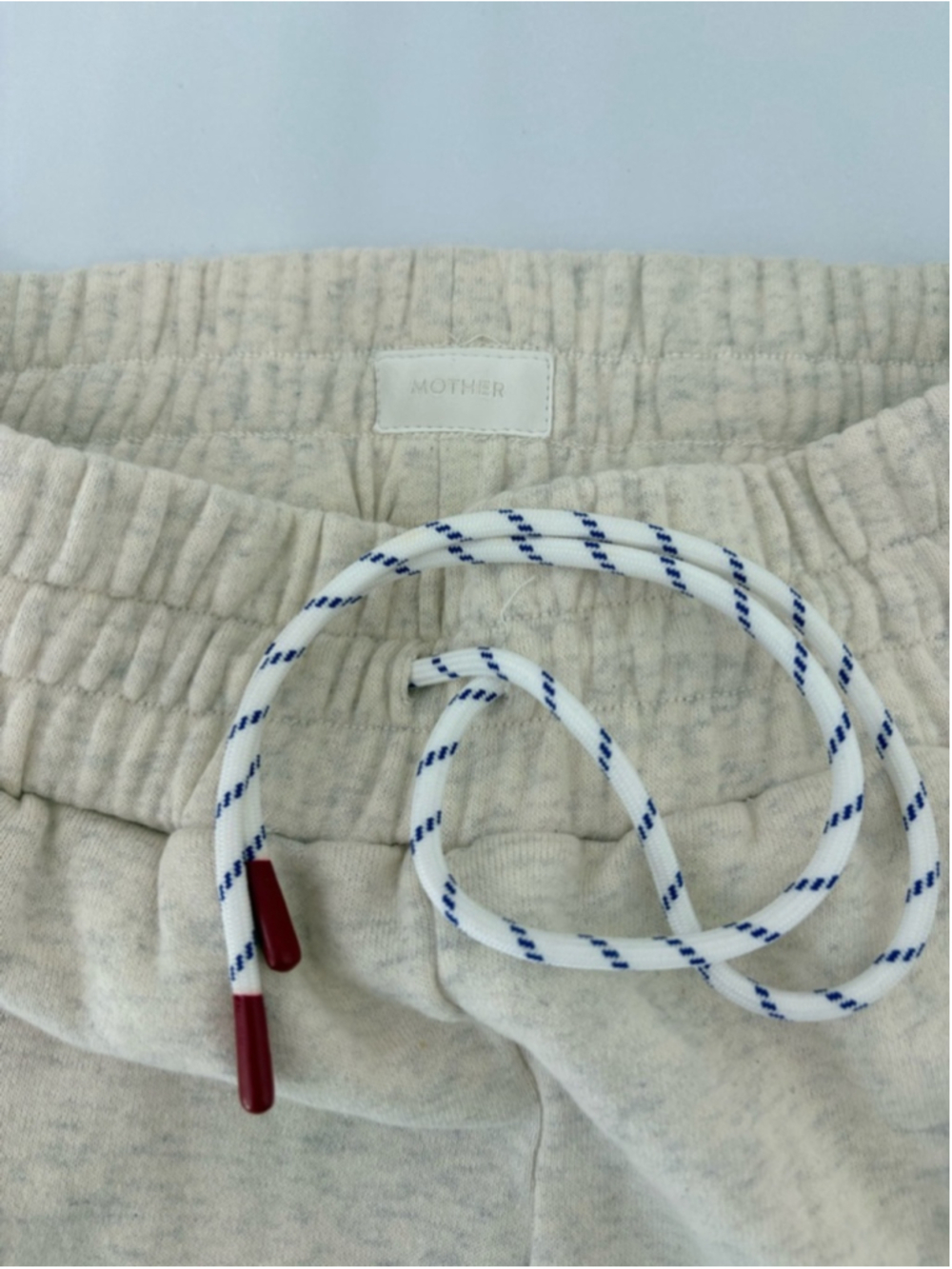 MOTHER The Knock Out Ankle Sweatpants Sz M Cream Multi EUC - Picture 4 of 10